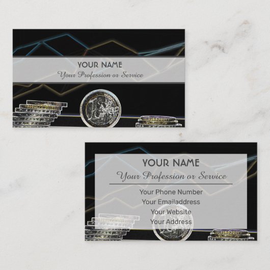 Für berufliche Banker oder Finanzexperten Visitenkarte (Vorne/Hinten)