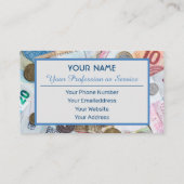 Für berufliche Banker oder Finanzspezialisten Visitenkarte (Rückseite)