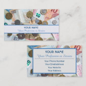 Für berufliche Banker oder Finanzspezialisten Visitenkarte (Vorne/Hinten)