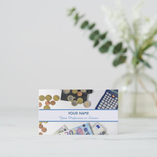 Für berufliche Banker oder Finanzspezialisten: Visitenkarte (Stehend Vorderseite)