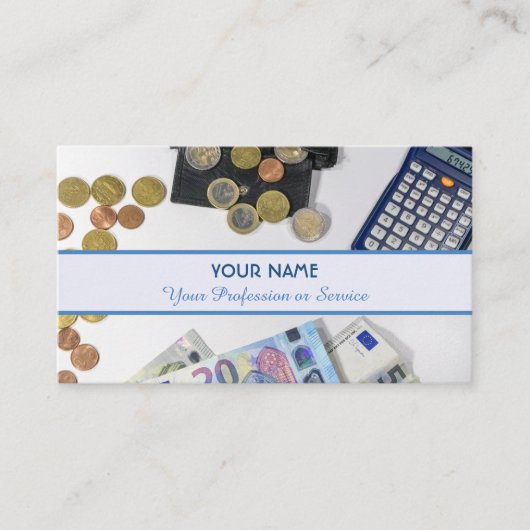 Für berufliche Banker oder Finanzspezialisten: Visitenkarte (Vorderseite)