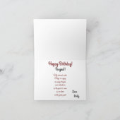 Für besondere Rosa Rote Rosen zum Geburtstag Karte (Innenseite)