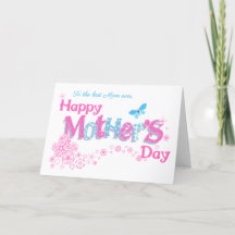 Für beste Mama jeden Muttertag mit Blume Card