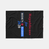 Für Biden Harris 2020 Team Fleecedecke (Vorderseite (Horizontal))