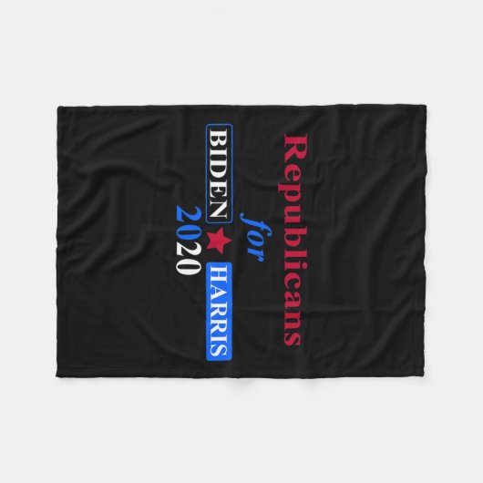 Für Biden Harris 2020 Team Fleecedecke (Vorderseite (Horizontal))