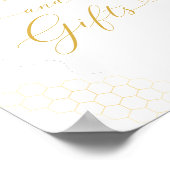 Für Biene Karten und Geschenke Schild (Ecke)