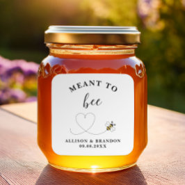 Für Bienen bestimmte Etikette für Honiggläser als Quadratischer Aufkleber
