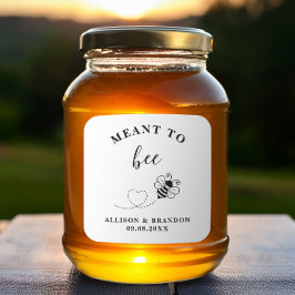 Für Bienen bestimmte Etikette für Honiggläser als Quadratischer Aufkleber