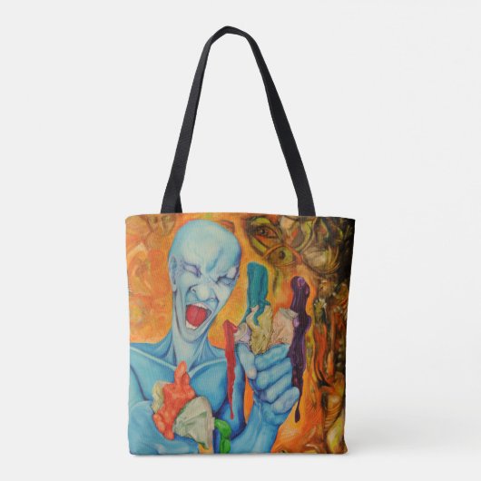 Für bin mich Künstler zu Tasche (Rückseite)