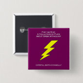 Für bin mich Zeus-Knopf Button (Vorne & Hinten)