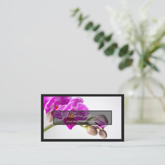 Für Blumenexperten berufliche Blumenorchester Visitenkarte (Stehend Vorderseite)