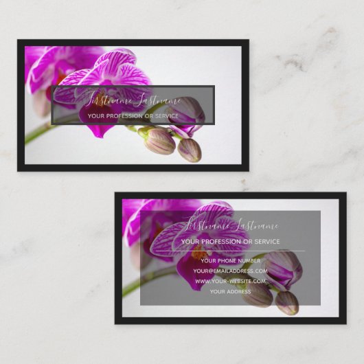 Für Blumenexperten berufliche Blumenorchester Visitenkarte (Vorne/Hinten)