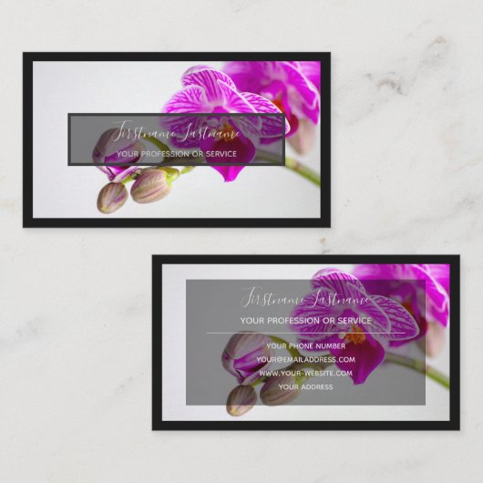 Für Blumenexperten berufliche Blumenorchester Visitenkarte (Vorne/Hinten)