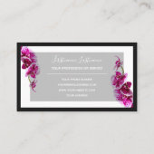 Für Blumenexperten beruflicher Blumenstrauß Visitenkarte (Rückseite)