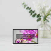 Für Blumenexperten beruflicher Blumenstrauß Visitenkarte (Stehend Vorderseite)