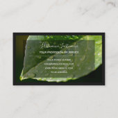 Für Blumenexperten und berufliche Floristen Visitenkarte (Rückseite)