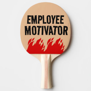 FÜR BOSS MOTIVATOR FUNNY PING PONG PADDLE TISCHTENNIS SCHLÄGER
