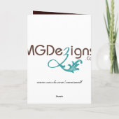 für Bowler Weihnachtskarten Feiertagskarte (Rückseite)