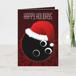 für Bowler Weihnachtskarten Feiertagskarte