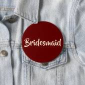Für Bridesmaier Burgund und Blush Wedding Party Button (Beispiel)