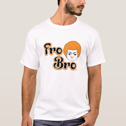 Für Bro - Orange u. Schwarzes T-Shirt (Vorderseite)