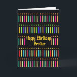 Für Brother Funny zum Geburtstag mit Kerzen Karte<br><div class="desc">Alles Gute zum Geburtstag,  eine Papiergrüßkarte für einen Bruder. Diese mit Geburtstagskandalen gefüllte Karte hat eine lustige Nachricht für einen Bruder zum Geburtstag. Achten Sie auf spontane Verbrennung. Art,  Bild und Vers Copyright © Shoaff Ballanger Studios,  2023.</div>