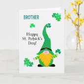 Für Brother St Patrick's Fun Leprechaun Card Karte (Gelbe Blume)