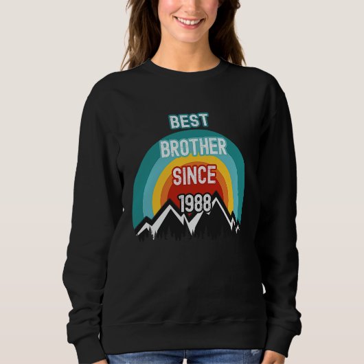 Für Bruder Bester Bruder seit 1988 Sweatshirt (Vorderseite)
