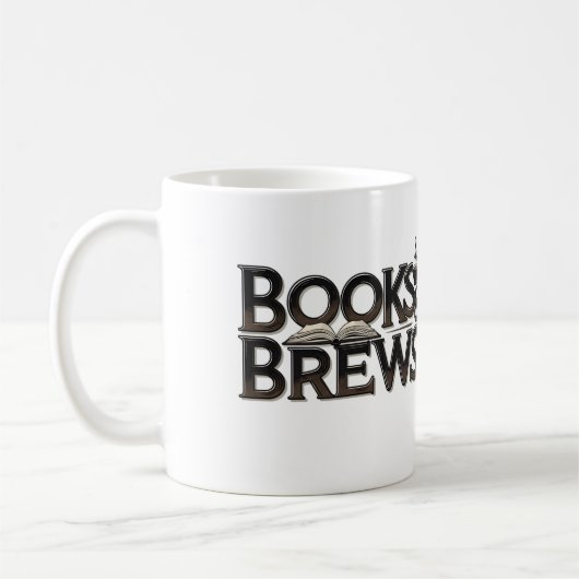 Für Bücher über "Bücher & Brews" Kaffeetasse (Links)