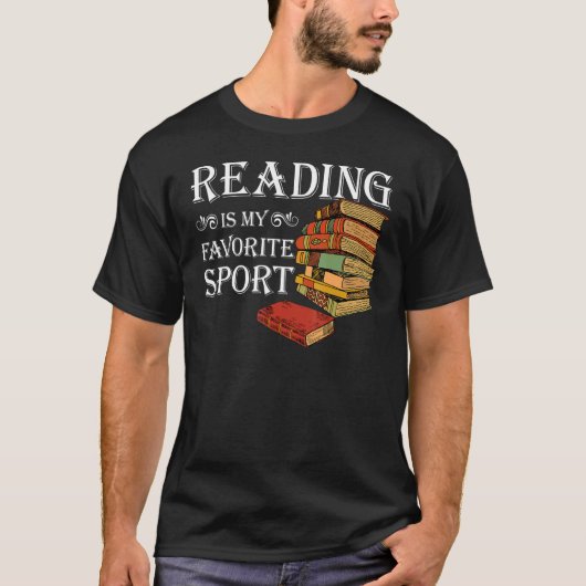 Für Buchliebhaber ist Lesen mein Lieblingssport T-Shirt (Vorderseite)