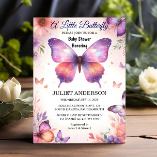 Für Bug Boho Soft Glow Live Butterfly Babydusche Einladung