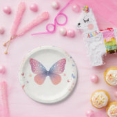 Für Bug Boho Soft Glow Live Butterfly Babydusche Pappteller (Party)