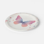 Für Bug Boho Soft Glow Live Butterfly Babydusche Pappteller (Schrägansicht)