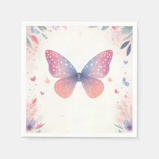 Für Bug Boho Soft Glow Live Butterfly Babydusche Serviette