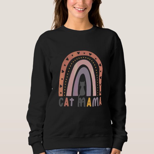 Für Cat Mama Sweatshirt (Vorderseite)