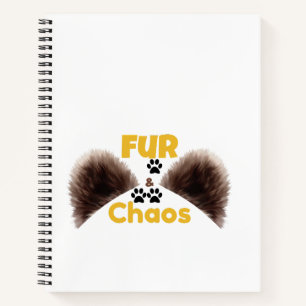 Fur & Chaos Süßes Haustierliebhaber-Notizbuch Notizblock