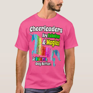 Für Cheerleader Magical and Fabulous Unicorn T-Shirt