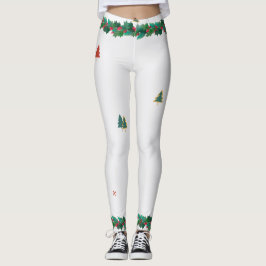 FÜR CHRISTMAS PRINTED HOLLY LEGGINGS