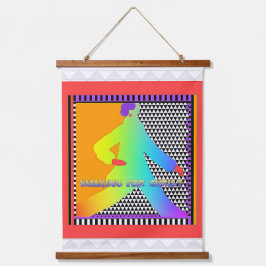 Für Christus laufen Wandteppich Mit Holzrahmen