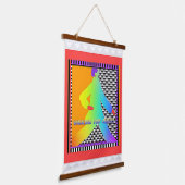 Für Christus laufen Wandteppich Mit Holzrahmen (Gewinkelt)