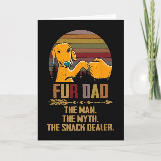 Für Dad Der Mann Der Mythos Der Snack-Händler Hund Karte (Vorderseite)