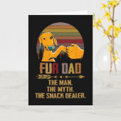 Für Dad Der Mann Der Mythos Der Snack-Händler Hund Karte (Gelbe Blume)