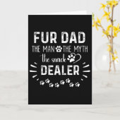 Für Dad Der Mann Der Mythos Der Snack-Händler Hund Karte (Gelbe Blume)