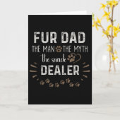 Für Dad Der Mann Der Mythos Der Snack-Händler Hund Karte (Gelbe Blume)