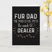 Für Dad Der Mann Der Mythos Der Snack-Händler Hund Karte (Gelbe Blume)
