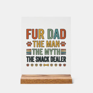 Für Dad Der Snack-Händler Vintage Hundeliebhaber S Acrylschild