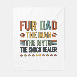 Für Dad Der Snack-Händler Vintage Hundeliebhaber S Fleecedecke