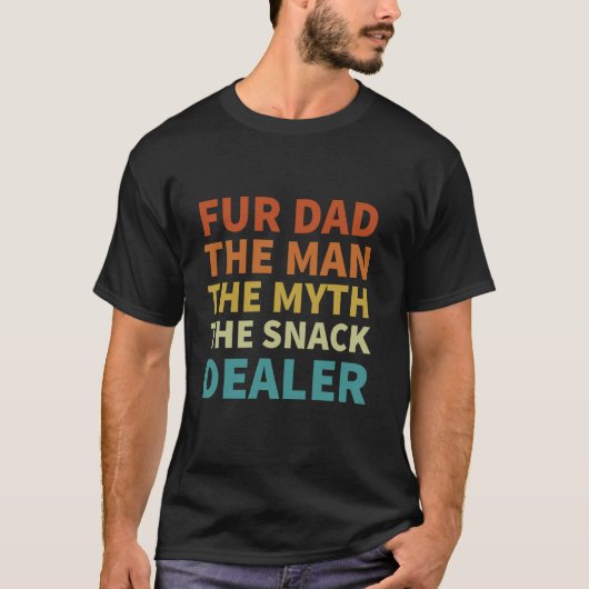 Für Dad Mann Mythos Snack Händler Lustig Pfote Kat T-Shirt (Vorderseite)
