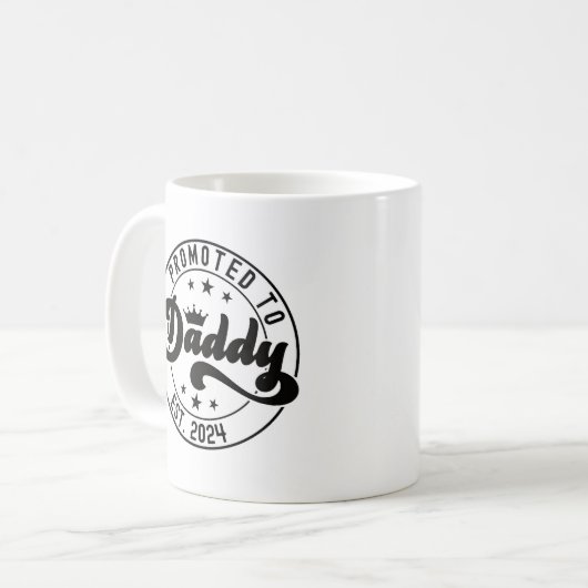 Für Daddy 2024 Kaffeetasse (Vorderseite Links)