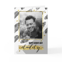 Für Daddy am Vatertag Custom Foto Card